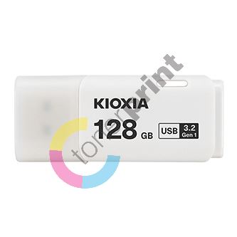 Kioxia USB flash disk, USB 3.0, 128GB, Hayabusa U301, Hayabusa U301, bílý, LU301W128GG4