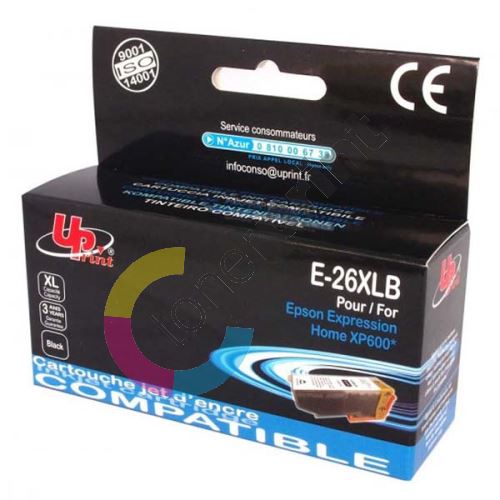 Cartridge Epson C13T26214010, black, 26XL, UPrint 1