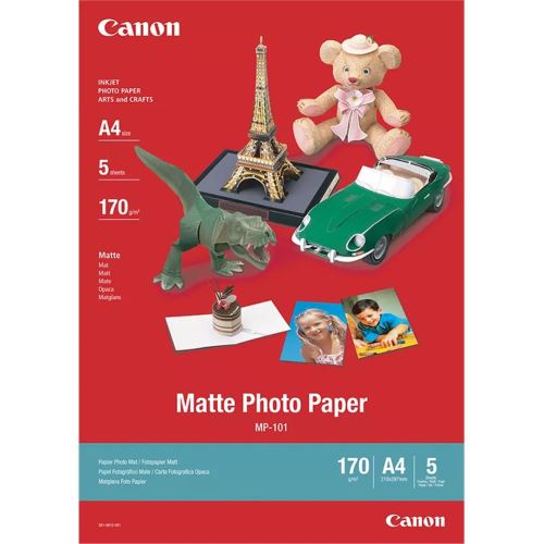 Canon Matte Photo Paper, foto papír, matný, A4, 210x297mm, 170 g/m2, 50ks, MP-101