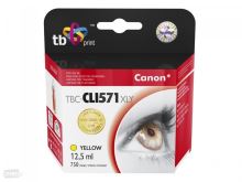 Kompatibilní cartridge Canon CLI-571Y XL, 0334C001, TB Print, yellow, PIXMA MG5750 Kompatibilní cartridge Canon CLI-571Y XL, 0334C001, TB Print, yellow, PIXMA MG5750