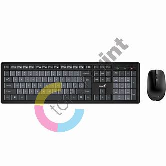 Genius Smart KM-8200, sada klávesnice s bezdrátovou optickou myší, CZ/SK, klasická, černo-