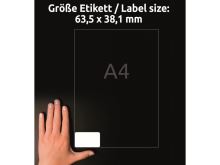 Adresní etikety 63,5 x 38,1 mm, 10 listů A4 Inkjet J8160-10 7 (6)