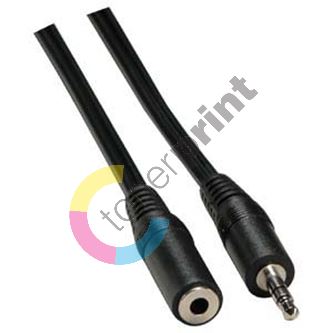 Audio kabel kabel 3.5mm stereo jack/3.5mm stereo jack, F/M, 5m, LOGO 1