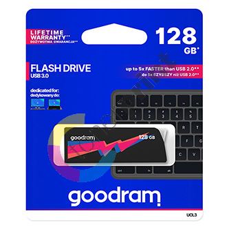 128GB Goodram UCL3, USB flash disk 3.0, černá