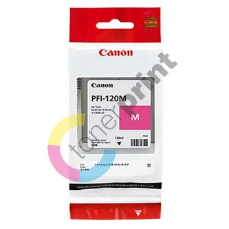 Inkoustová cartridge Canon PFI-120M, TM-200, 205, 300, 305, magenta, 2887C001, originál