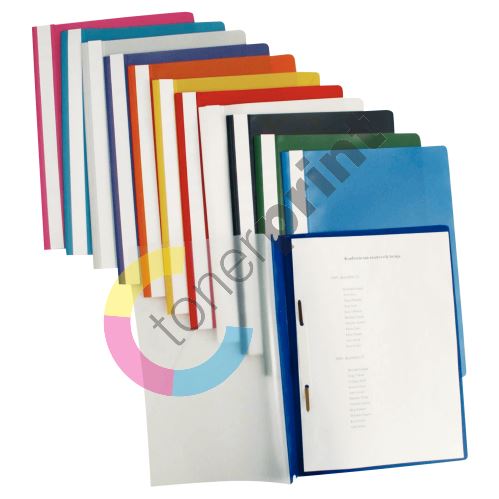 Desky s rychlovazačem Standard, tmavě modrá, A4, 25ks, PP, Esselte 4