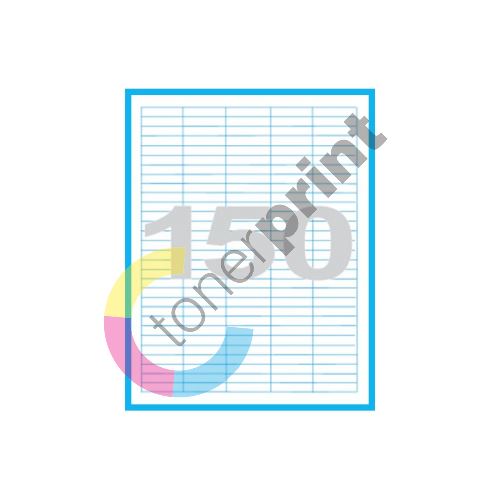 Etikety MP print samolepící A4, 40x10 mm, 150ks/arch, 100 archů, reflexní růžové 1