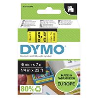 Páska Dymo D1 6 mm x 7m černý tisk/žlutý podklad, 43618, S0720790 (3)