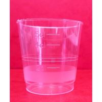 Plastový průhledný kelímek 0,05 krystal - na alkohol