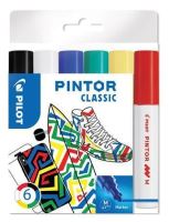 Set dekorativních popisovačů Pilot Pintor M, 6 barev klasik, 1,4 mm Set dekorativních popisovačů Pilot Pintor M, 6 barev klasik, 1,4 mm