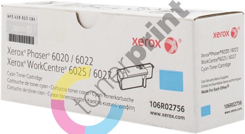 Toner Xerox 106R02756, cyan, originál 1
