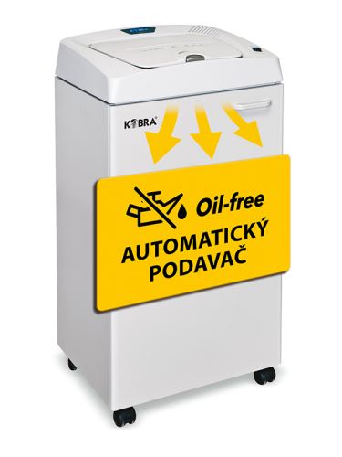 Skartovačka papíru KOBRA AF.1 C4 křížový řez 3,9 x 40 mm