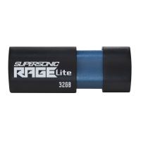 Flash disk Patriot Supersonic Rage Lite 256 GB USB 3.2 Gen 1, USB-A, 120 MB/s, černo-modrý