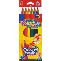 Colorino Jumbo pastelky trojhranné, s ořezávátkem, 6 barev