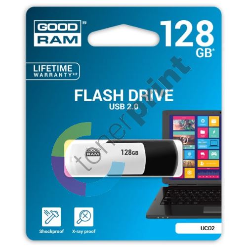 Goodram UC02 128GB, USB flash disk 2.0, černo-bílá 1