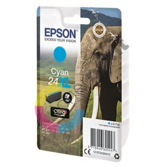 Inkoustová cartridge Epson C13T24324012, T2432, cyan, 24XL, originál