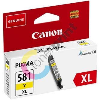 Inkoustová cartridge Canon CLI-581Y XL, Pixma TS6151, 2051C001, yellow, originál