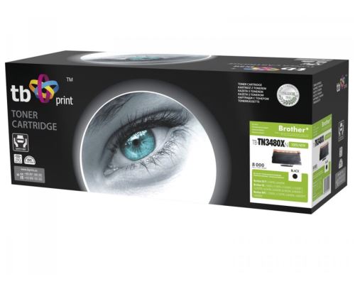Toner kompatibilní Brother TN-3480, HL-L5100DN, DCP-L5500DN, černý, TB Print