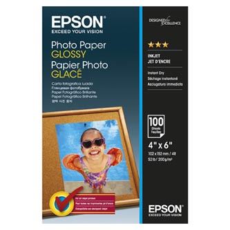 Epson Photo Paper C13S042548, lesklý, bílý, 10x15cm, 4x6, 200 g/m2, 100 ks, ink
