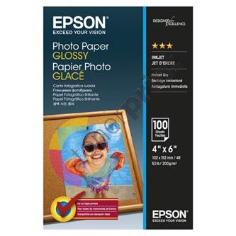 Epson Photo Paper C13S042548, lesklý, bílý, 10x15cm, 4x6, 200 g/m2, 100 ks, ink