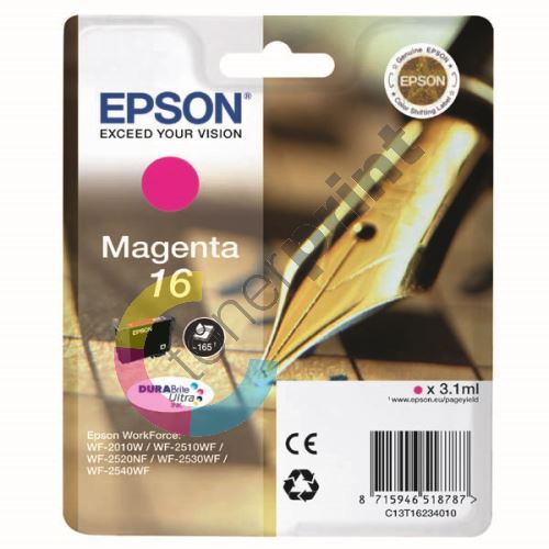 Cartridge Epson C13T16234012, magenta, originál 1