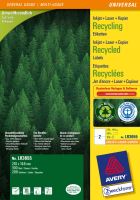 Univerzální etikety recyklované AVERY 210x148 mm 100 listů A4 - LR3655 8 (7)