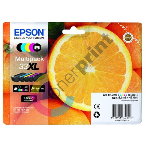Cartridge Epson C13T33574011, multipack, originál 1