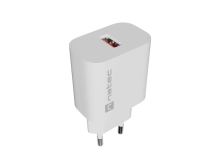 Natec RIBERA 18 W USB-A síťová nabíječka, Quick Charge 3.0, bílá – NUC-2392