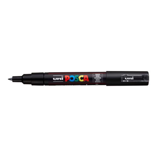 Akrylový popisovač Uni Posca PC-1M, 0,7 mm, černý
