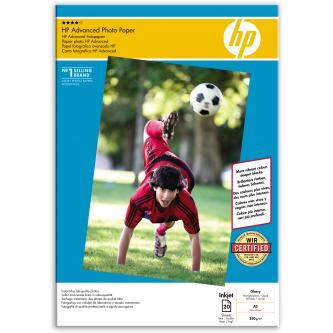 HP Advanced Glossy Photo Paper, foto papír, lesklý, zdokonalený typ bílý, A3, 250 g/m2, 20
