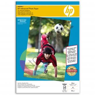 HP Advanced Glossy Photo Paper, foto papír, lesklý, zdokonalený typ bílý, A3, 250 g/m2, 20