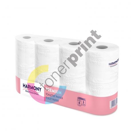 Papír toaletní Harmony Professional, 3 vrstvy, bílé 80% 2