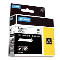 Páska Dymo 9mm x 5,5m, černý tisk/bílý podklad, 18482, S0718240 (1)
