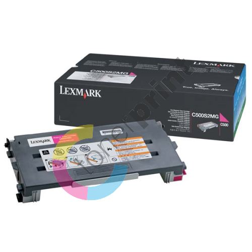 Toner Lexmark C500, 0C500S2M, červená, originál 1