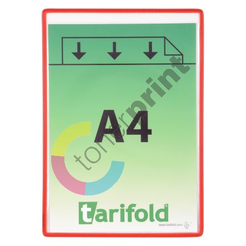 Tarifold rámeček s kapsou, A4, otevřený shora, červený, 5 ks 1