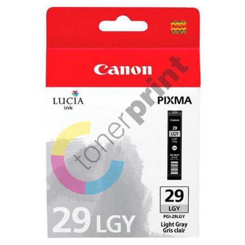 Cartridge Canon PGI-29LGY, 4872B001, light grey, originál 1