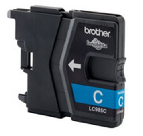 Inkoustová cartridge Brother LC-985C, DCP-J315W, Cyan, originál