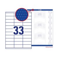 Univerzální etikety AVERY 70x25,4 mm 100 listů A4 - 3421 6 (5)