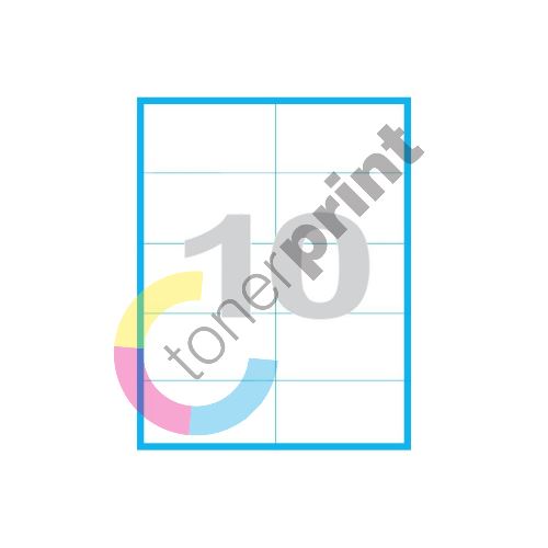 Etikety MP print samolepící A4, 105x57 mm, 10ks/arch, 100 archů, bílé 1