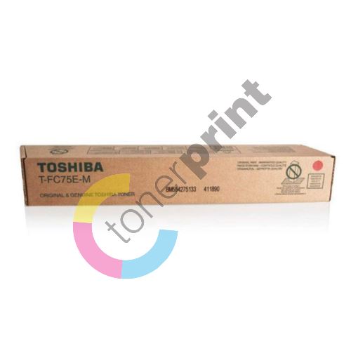 Toner Toshiba T-FC75EM, magenta, 6AK00000253, originál 1