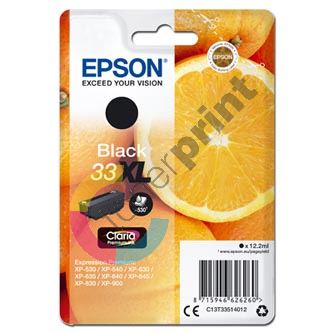 Inkoustová cartridge Epson C13T33514012, Expression Premium XP-530, black, 33XL, originál