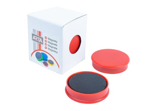 Magnety Arta průměr 40mm, červené, 4ks