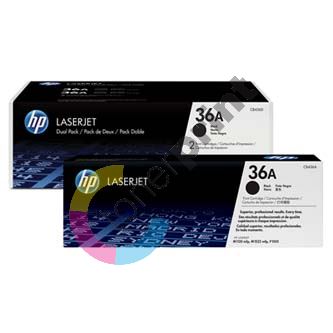 Toner HP CB436AD, LaserJet P1505, M1522n, 2-pack, black, 36A, originál