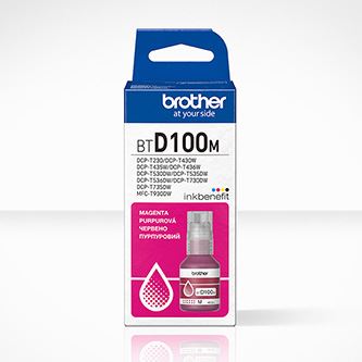 Originální inkoust Brother BTD100M, Magenta, 48,8 ml, 5000 stran