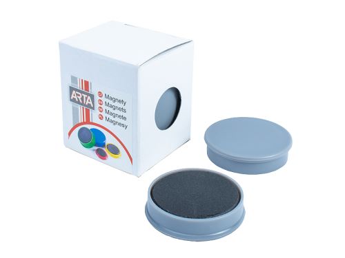 Magnety Arta průměr 40mm, šedé, 4ks