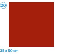 Barevný papír 35 × 50 cm, 300 g/m2, červený