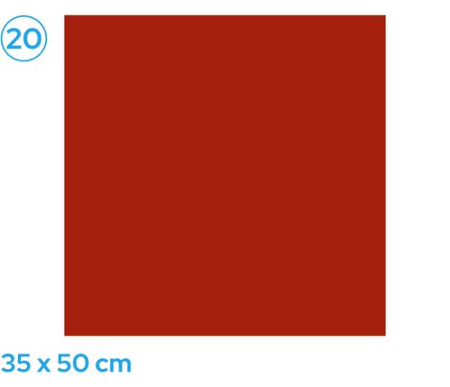 Barevný papír 35 × 50 cm, 300 g/m2, červený
