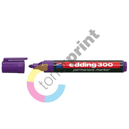Průmyslový popisovač Edding 300, fialový, 1,5-3mm, kuželový hrot 1