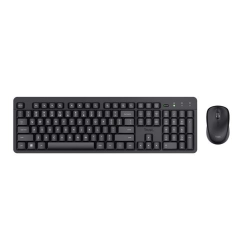 Bezdrátový set klávesnice a optické myši Trust Ody II, CZ/SK, USB, černý