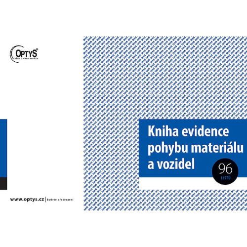 Kniha evidence pohybu materiálu a vozidel A4 – 96 listů (OP1244)
